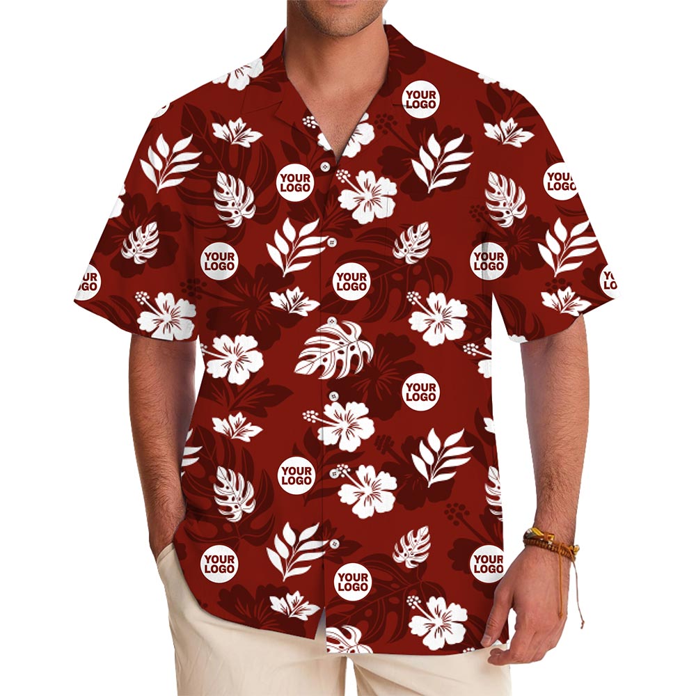 [Live Preview] Vibrant Personalized Hawaiian Shirt for Summer Vibes With Hibiscus Flowers - variant image 1