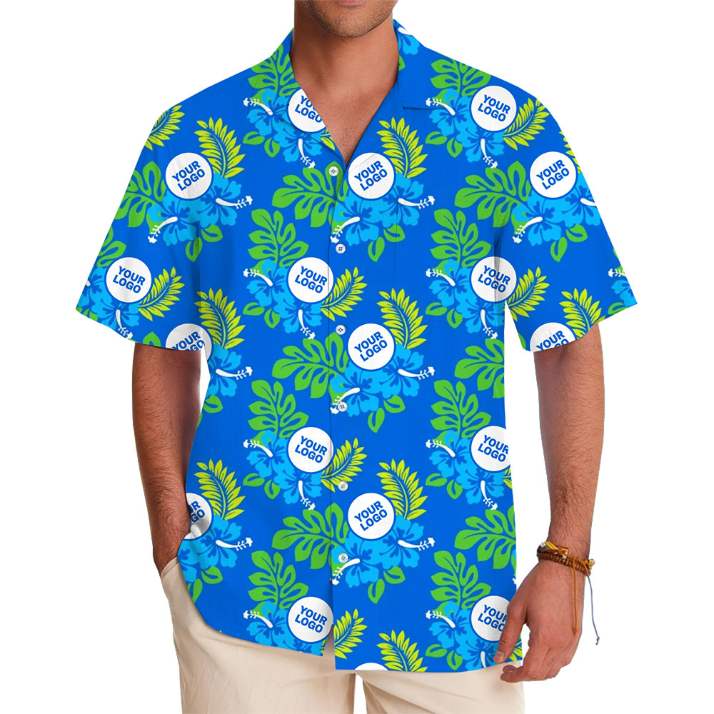 Island Vibe Custom Hawaiian Shirt With Logo - variant image 1