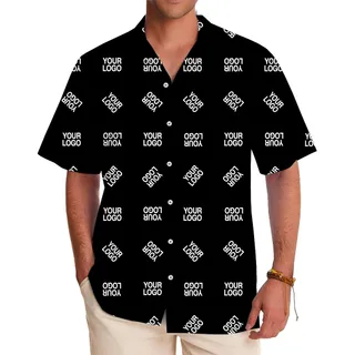 Custom Logo Hawaiian Shirt For Team and Events with Live Preview