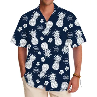 Chic Custom Logo Hawaiian Shirts With Instant Preview
