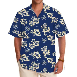 Custom Logo Or Photo Hawaiian Shirts With Floral Print