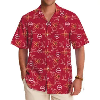 [Live Preview] Custom Logo Vintage Plumeria Blossom Hawaiian Shirt