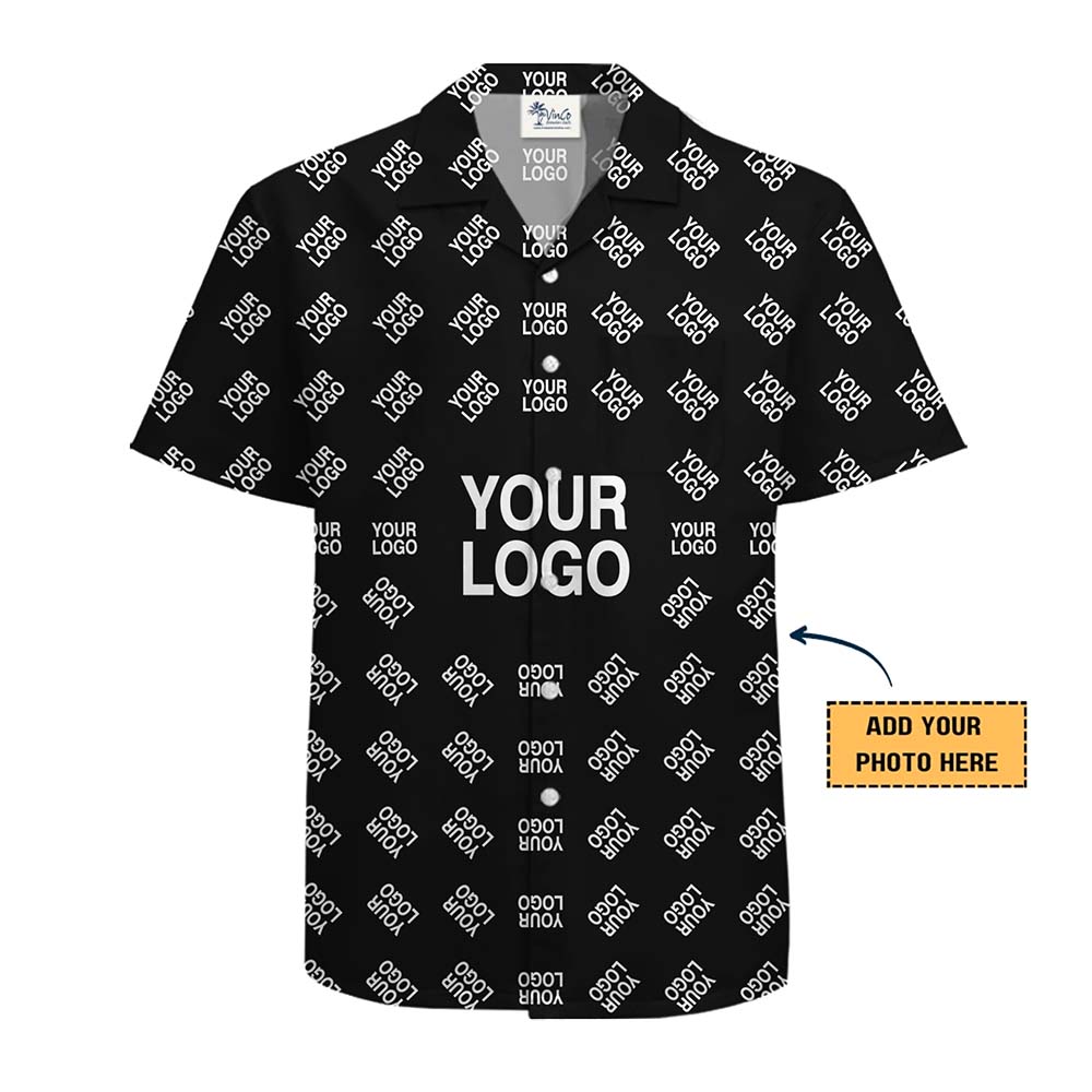 Basic Custom Logo Hawaiian Shirts With Instant Preview