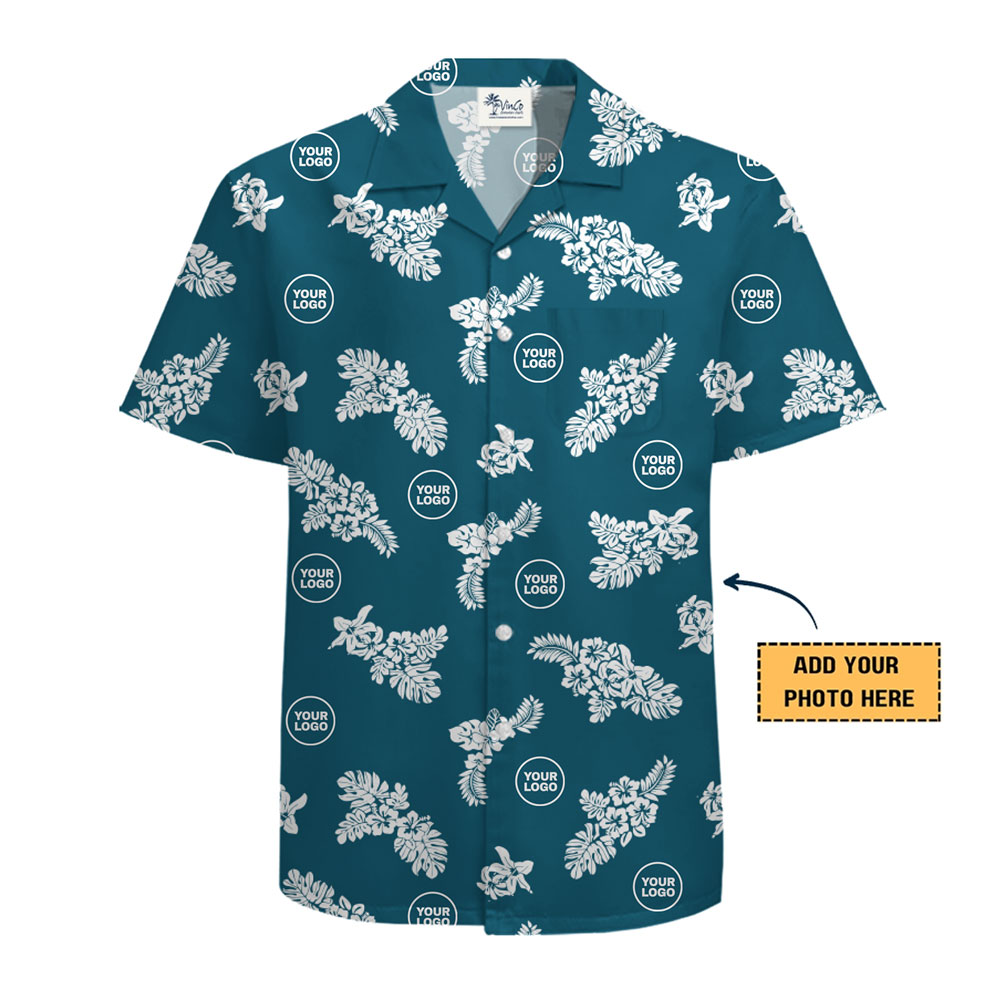 [Live Preview] Custom Aloha Shirts With Logo Flowers Pattern