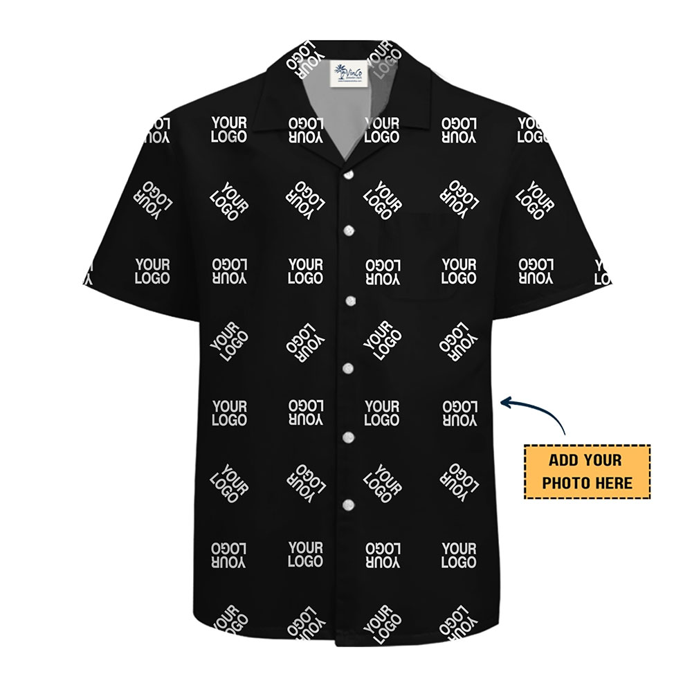 Custom Logo Hawaiian Shirt For Team and Events with Live Preview