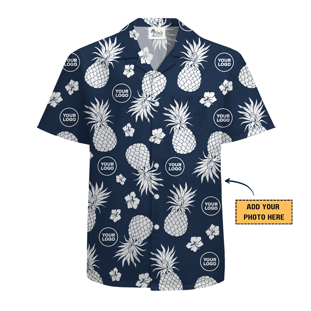 Chic Custom Logo Hawaiian Shirts With Instant Preview