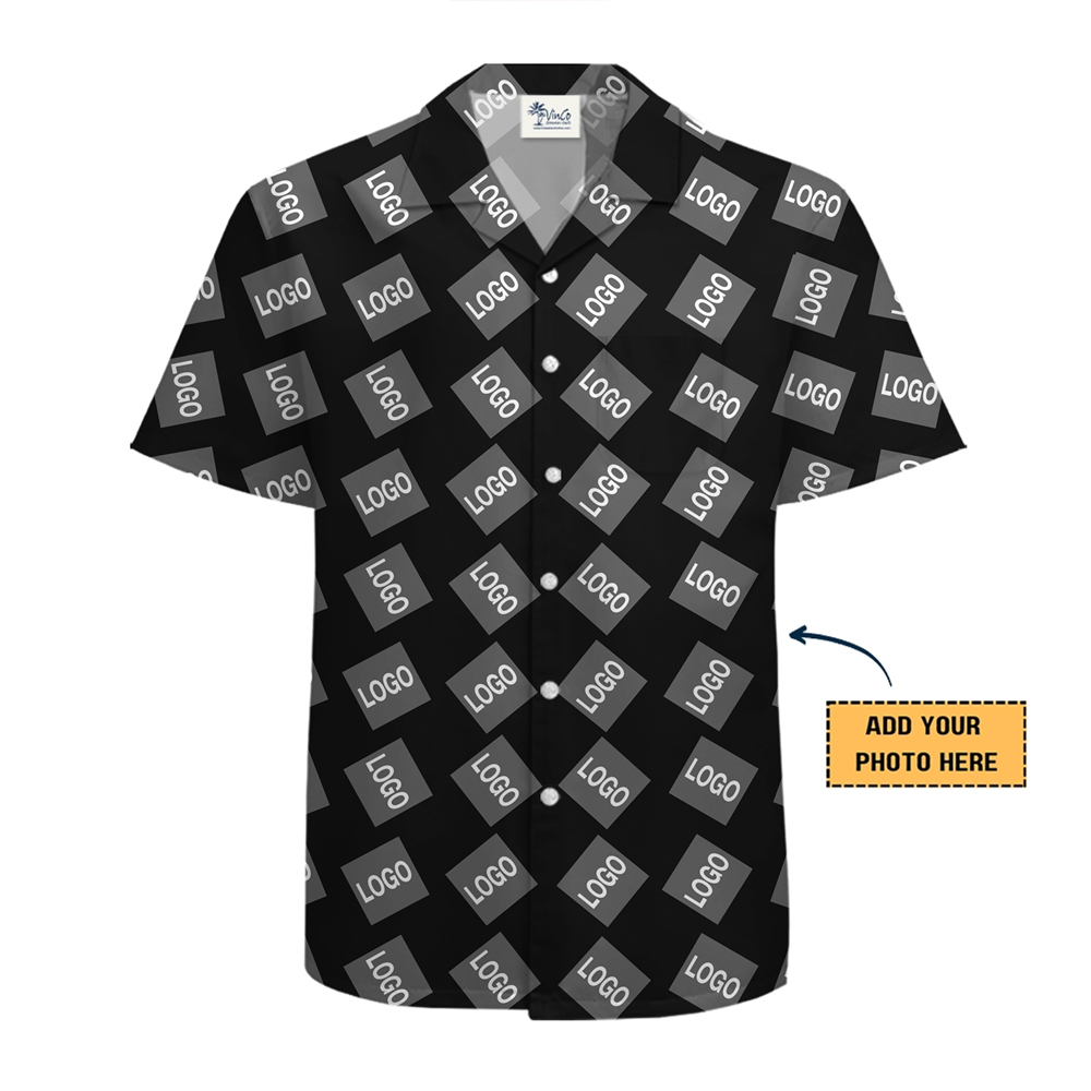 Custom Hawaiian Shirt With Company Logos and Live Preview