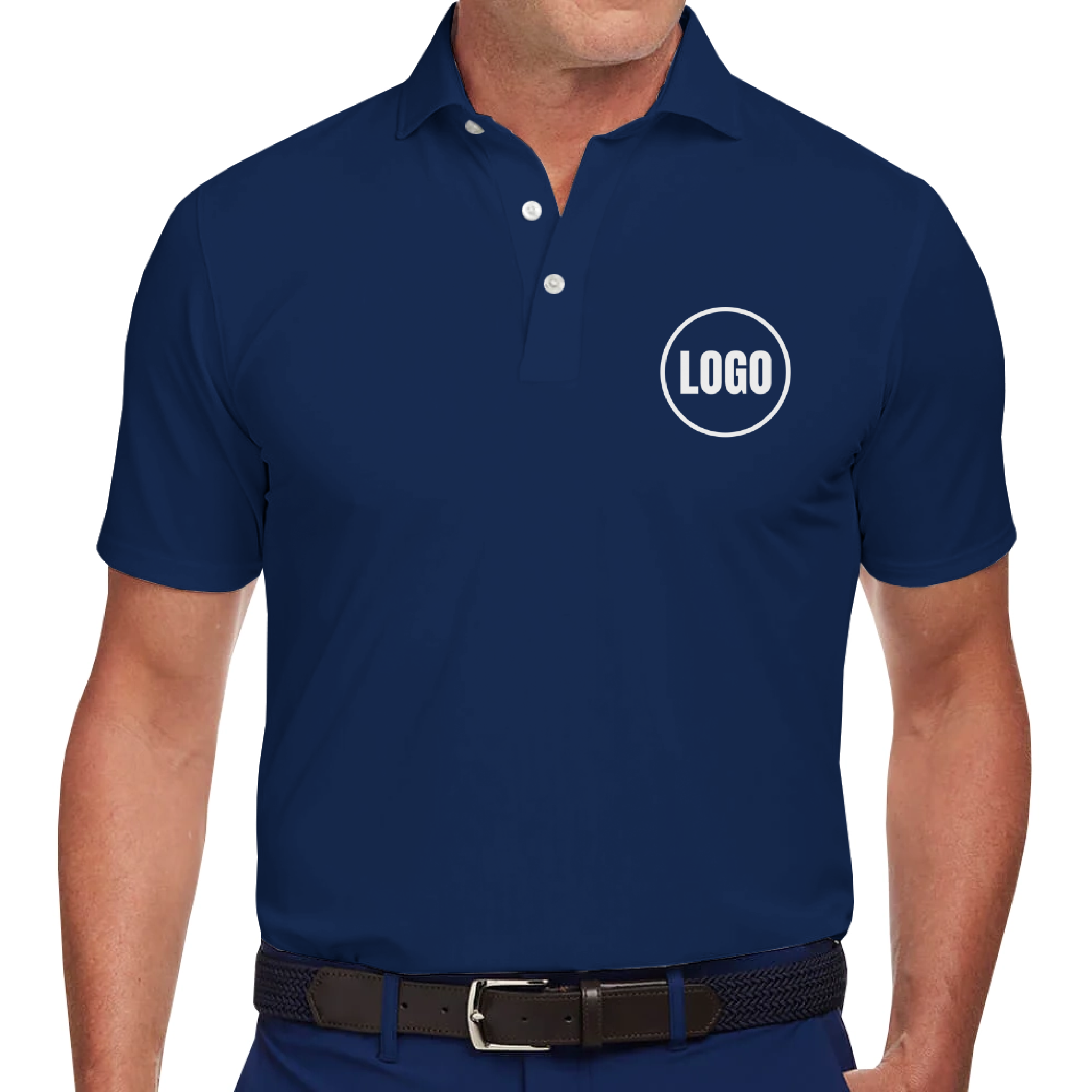 VinCo Custom Unique Dual-Sided Polo Shirt with Logo &amp; Image