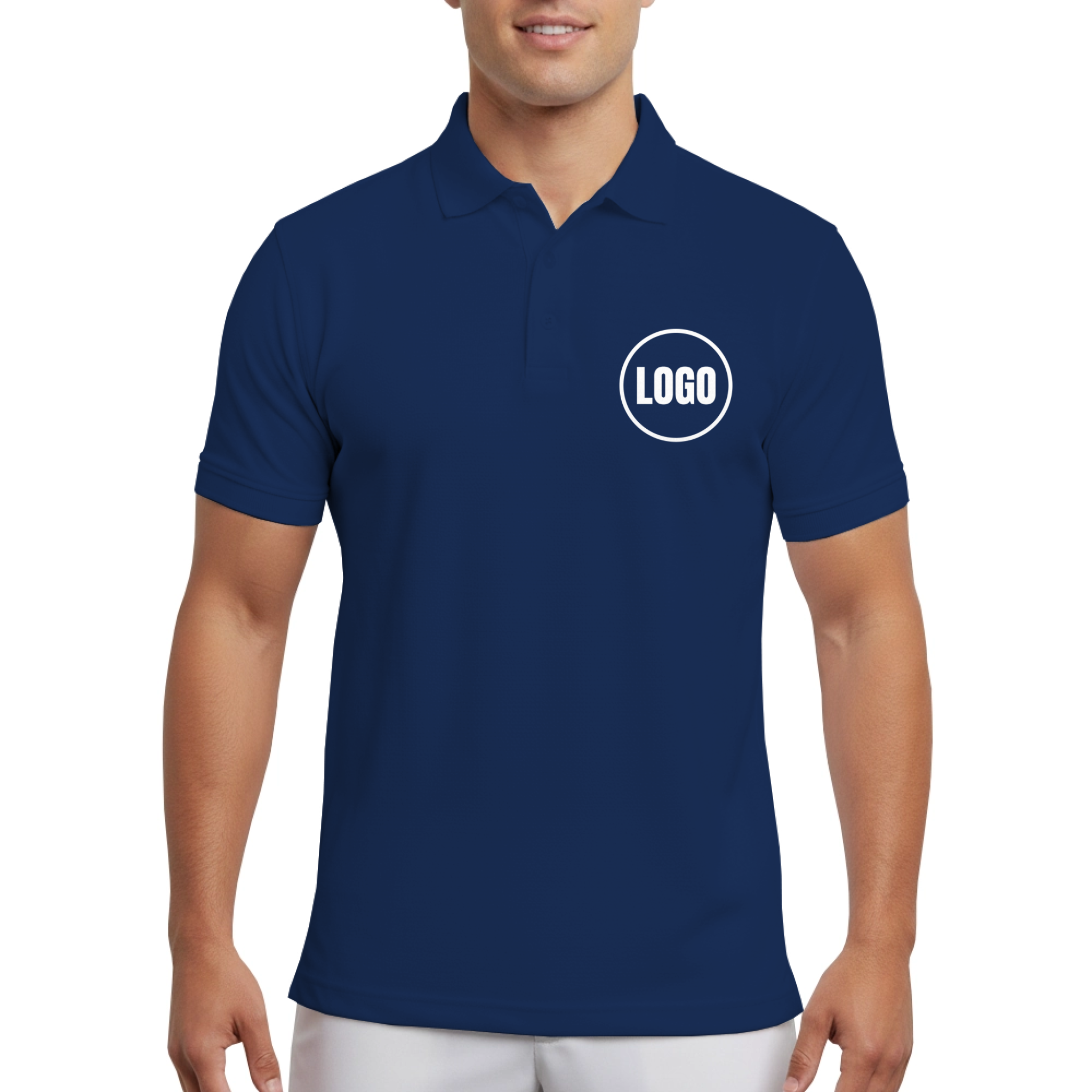 VinCo Custom Unique Dual-Sided Polo Shirt with Logo &amp; Image