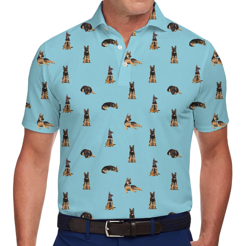 Custom Up To 5 Photos Collared Polo Shirt With Preview - variant image 1