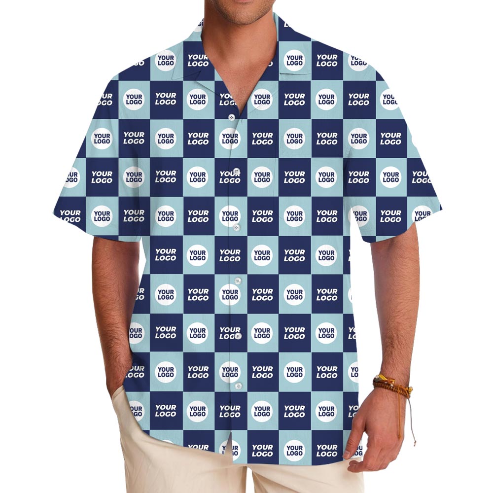 Custom Logo And Color Button‑Up Hawaiian Shirt for Teams - variant image 1