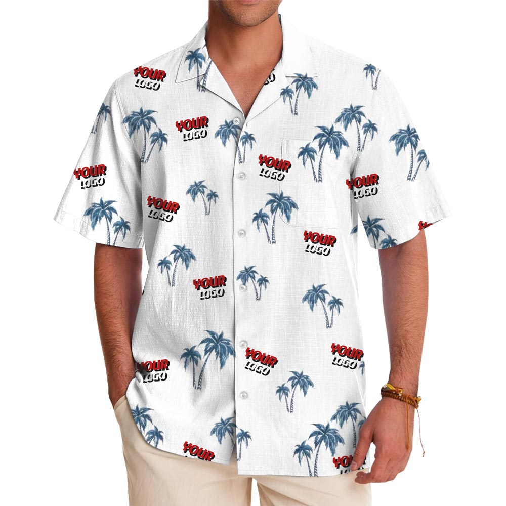 [Live Preview] Custom Logo Tropical Aloha Shirt - variant image 1