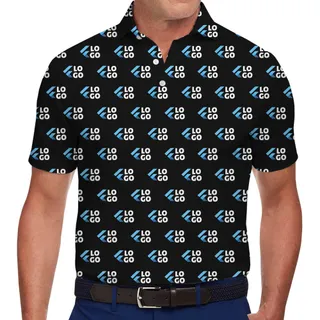[Big Logo] Custom Brand Logo Collared Polo Shirts Multiple Color Options
