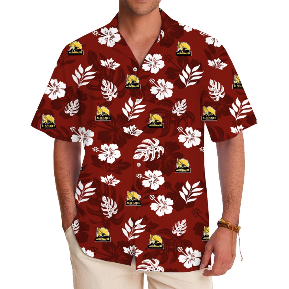 Custom Logo Hibiscus Hawaiian Shirt With Preview - variant image 1