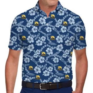[Live Preview] Customized With Your Logo Hibiscus Polo Shirt