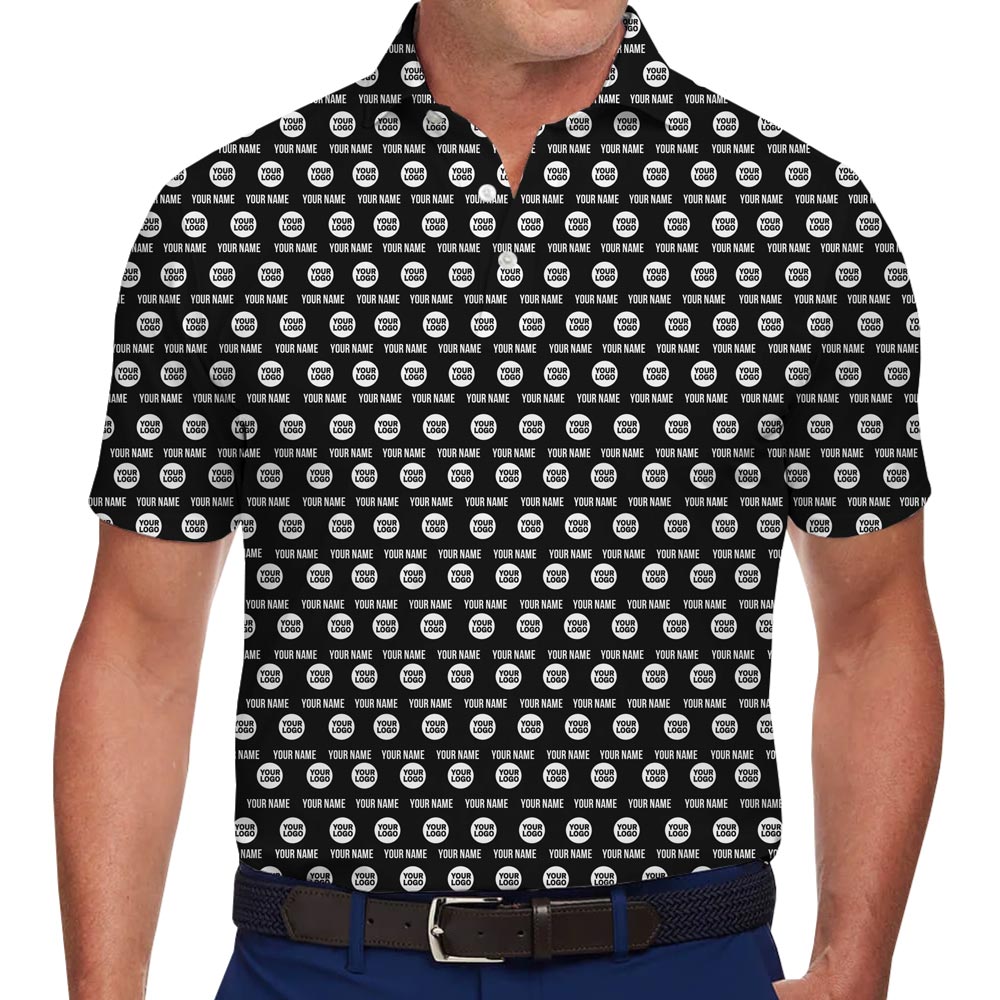 [Live Preview] Customizable Branding Logo And Name Polo Shirt - variant image 1