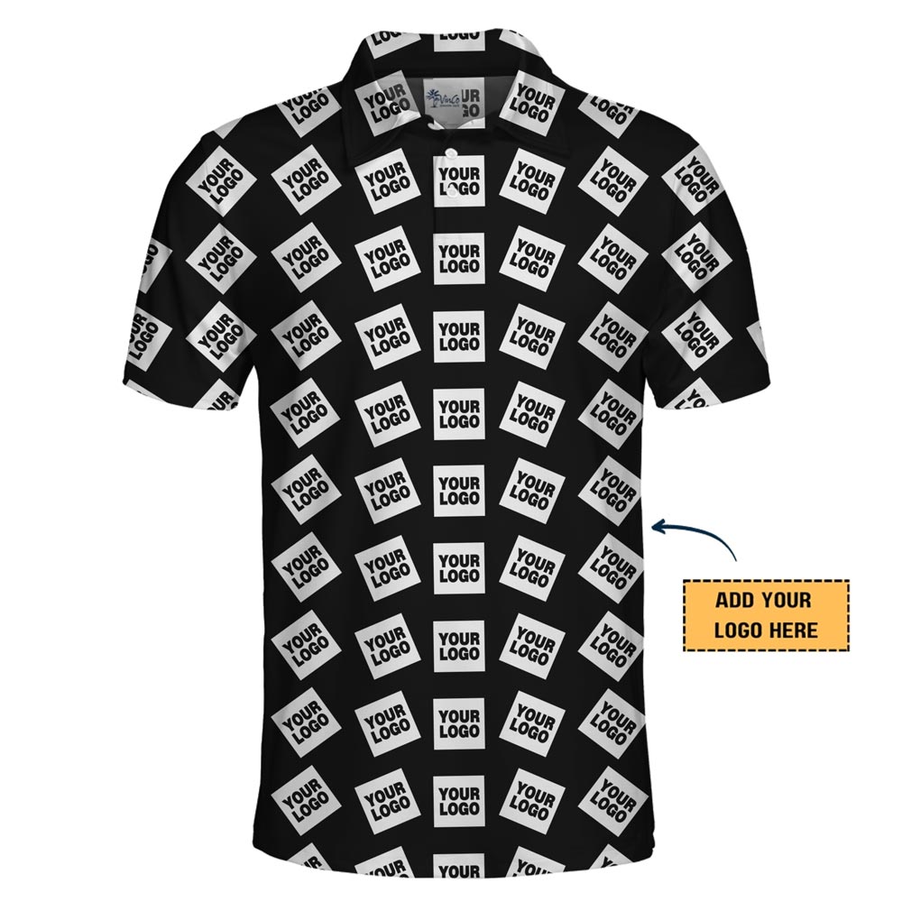 Custom Your Brand Plain Collared Polo Shirt With Preview