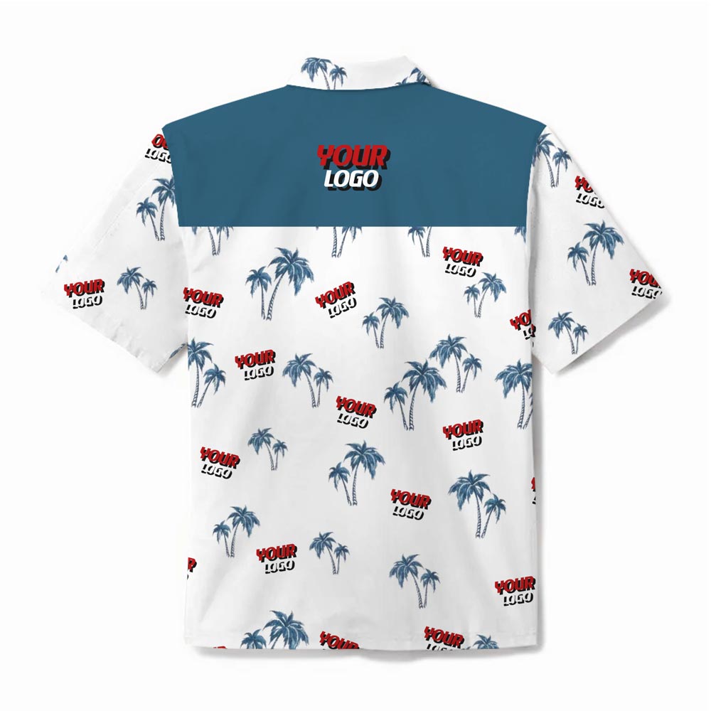 [Live Preview] Custom Logo Tropical Aloha Shirt