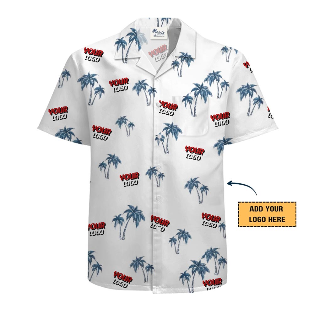 [Live Preview] Custom Logo Tropical Aloha Shirt