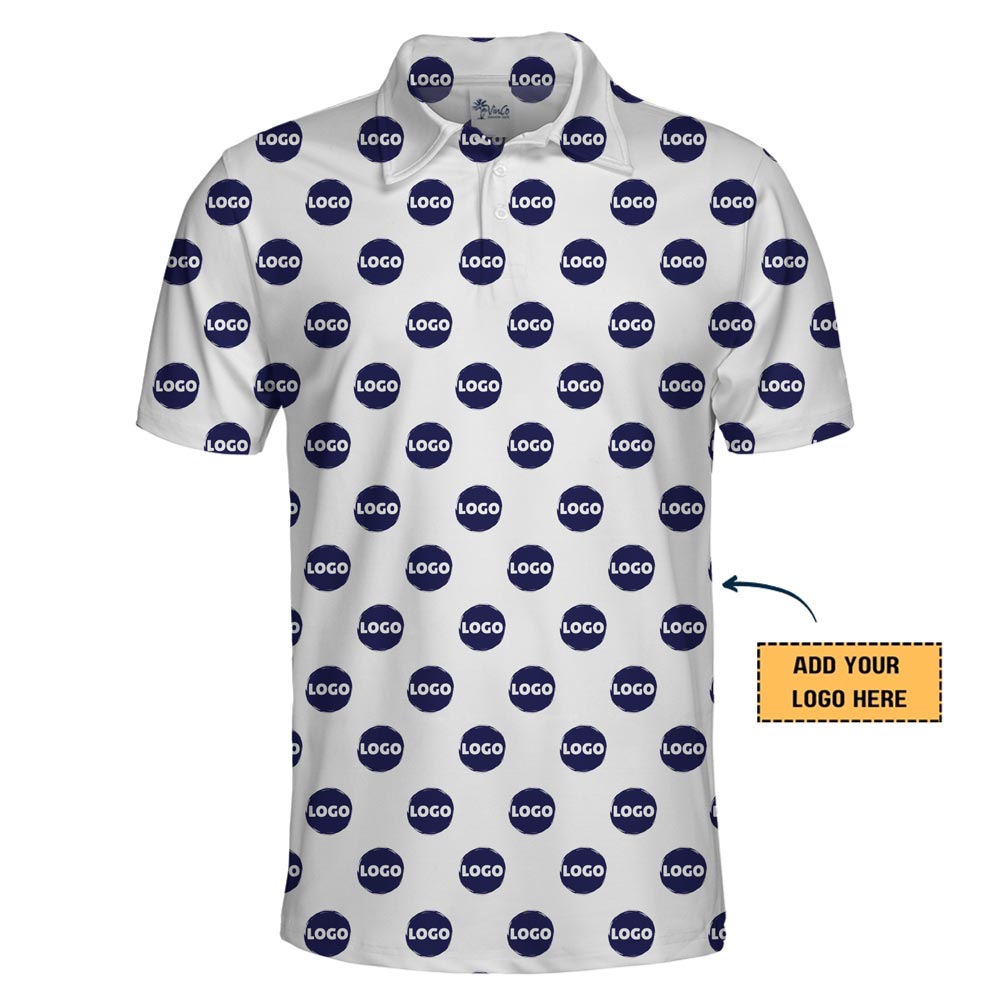 [Big Logo] Custom Stand-out Logo And Color Collared Polo Shirt