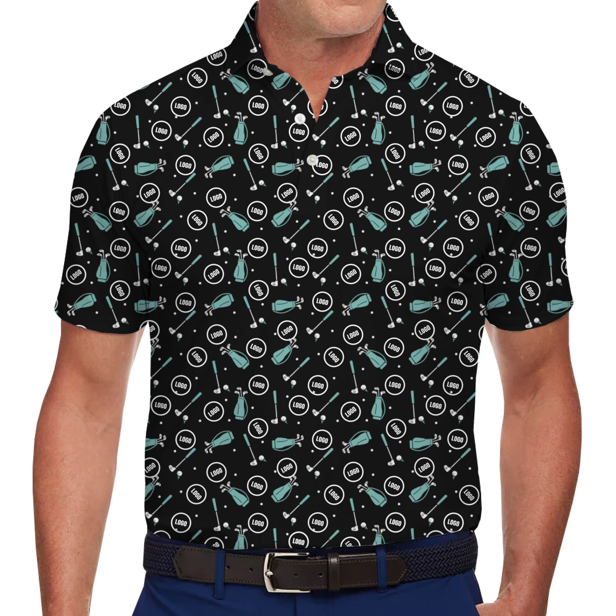 Casual Golf Polo Shirt with Unique Custom Logo - variant image 1