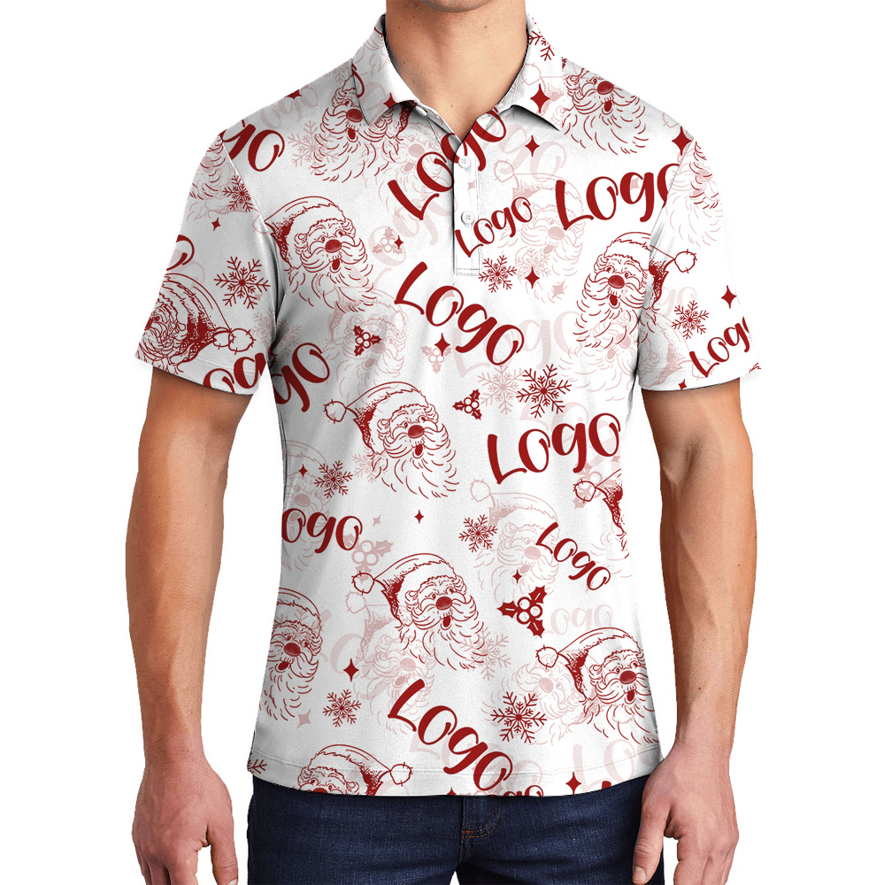 Vintage Jolly Santa Christmas Hawaiian Shirt Custom Logo