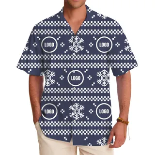 [Live Preview] Hawaiian Shirt Modern Scandinavian Design Custom Logo Christmas