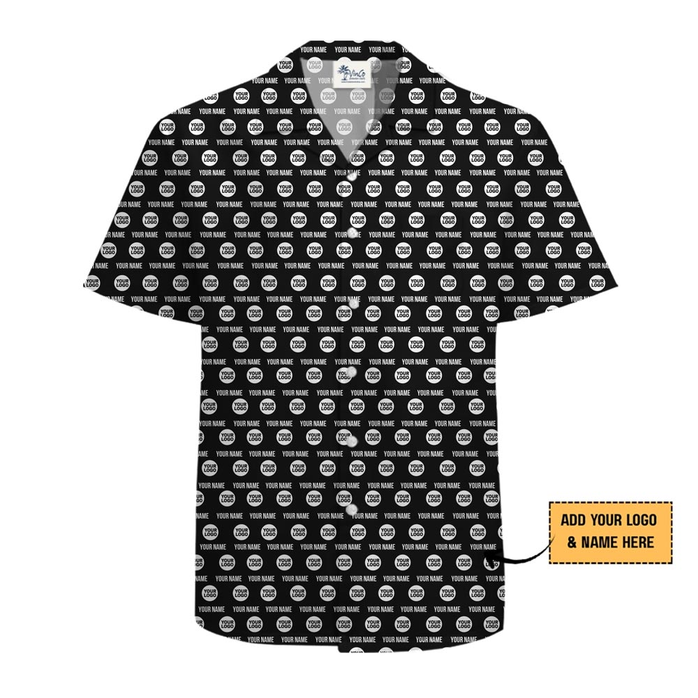 [Live Preview] Personalized Logo And Brand Button Up Shirt