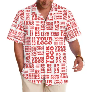 Christmas Holiday Aloha Shirt Custom Logo All Over Print