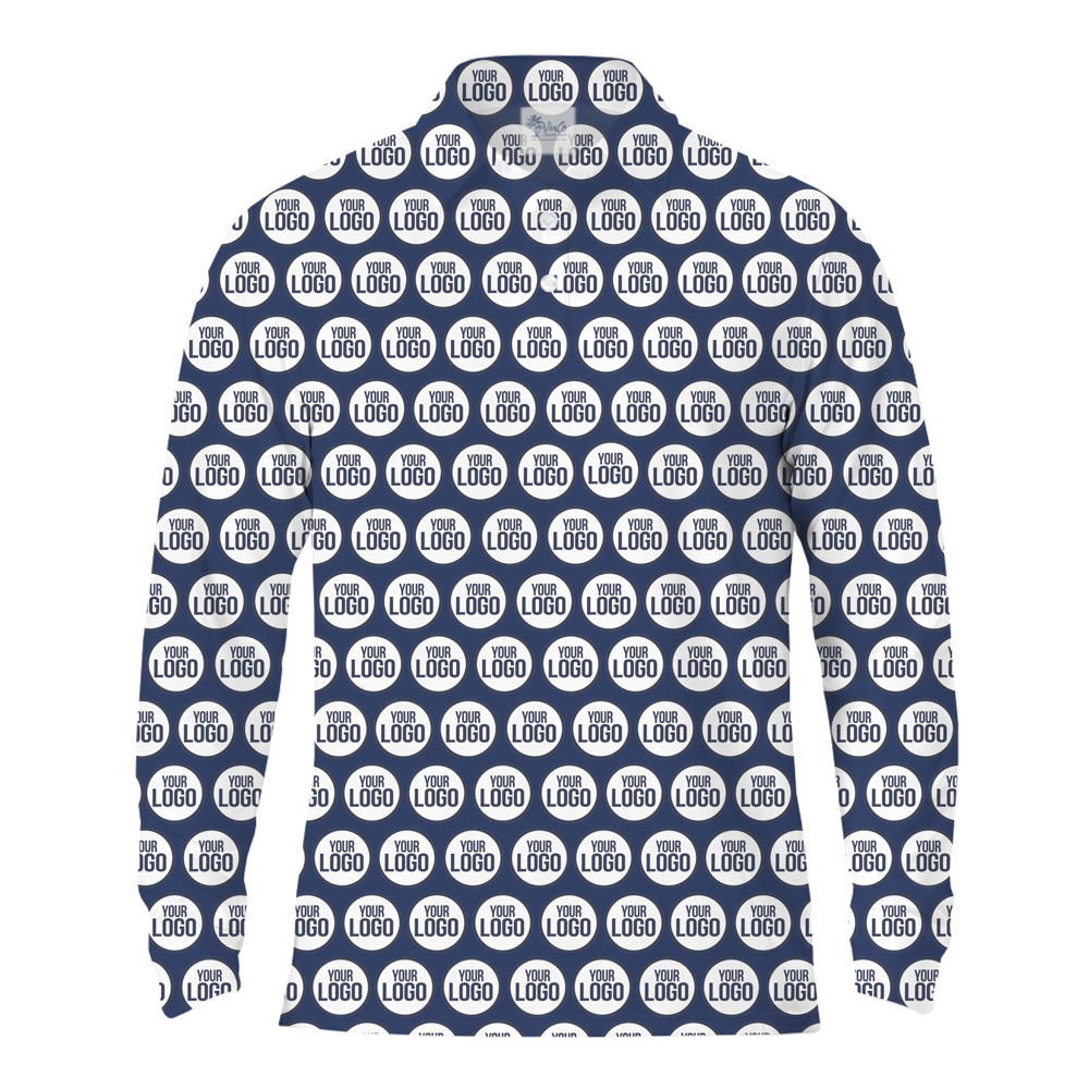 [Live Preview] Custom Long Sleeves Golf Shirt With Company Logo