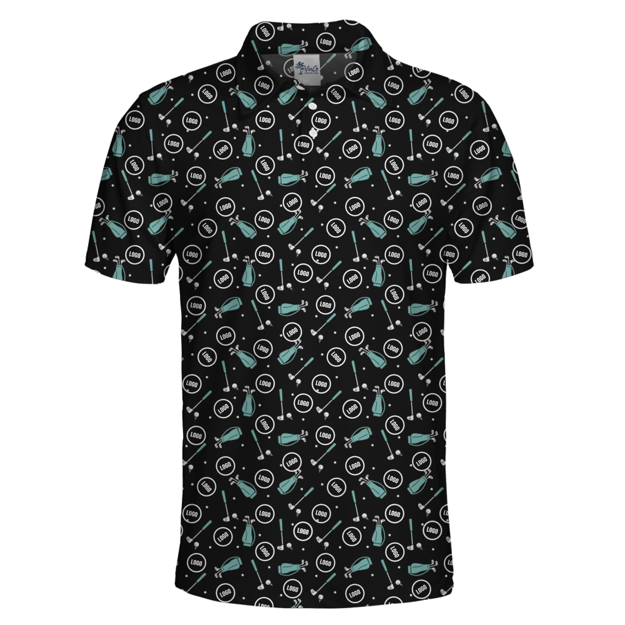 Casual Golf Polo Shirt with Unique Custom Logo