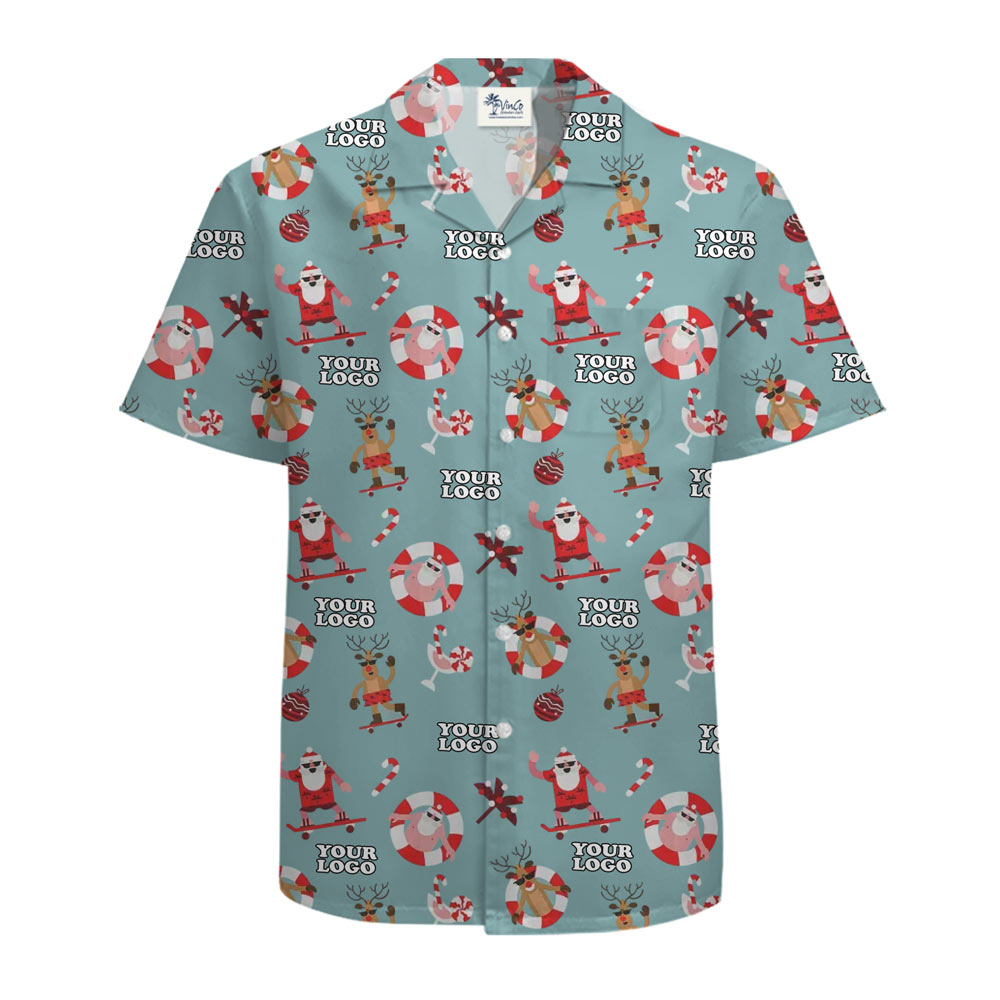 [Live Preview] Custom Logo Santa’s Winter Playtime Polo Shirt