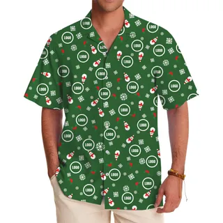 [Live Preview] Cozy Snowman Christmas Custom Logo Hawaiian Shirt