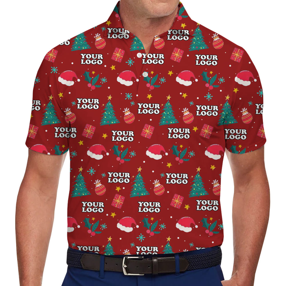 [Live Preview] Christmas Gifts And Decorations Polo Custom Logo Shirt - variant image 1