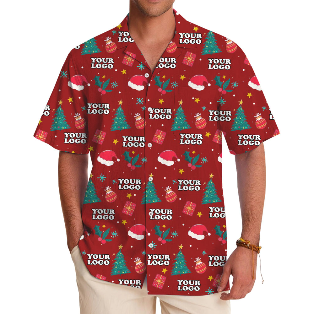 [Live Preview] Christmas Gifts And Decorations Custom Logo Hawaiian Shirt - variant image 1