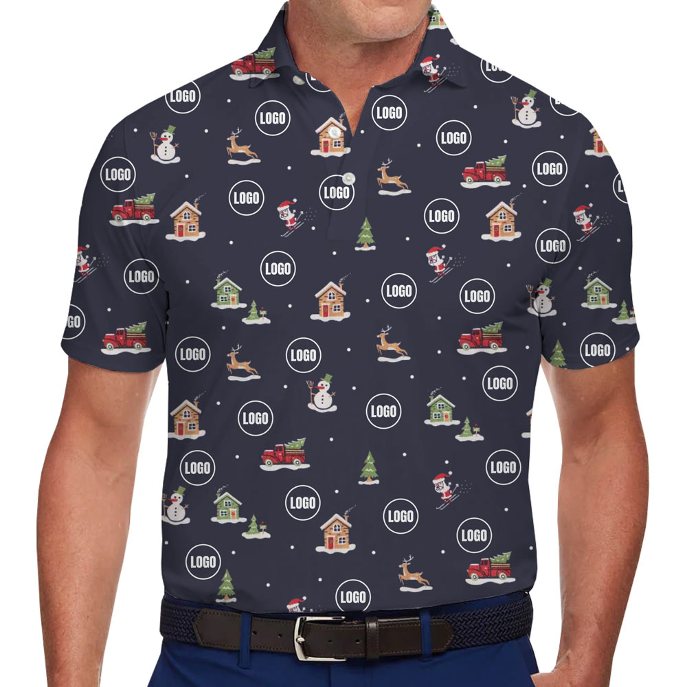 [Live Preview] Warm Air Polo Shirt Christmas Custom Logo - variant image 1