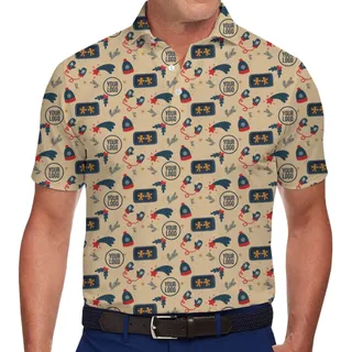 [Live Preview] Gingerbread Polo Christmas Custom Logo Shirt