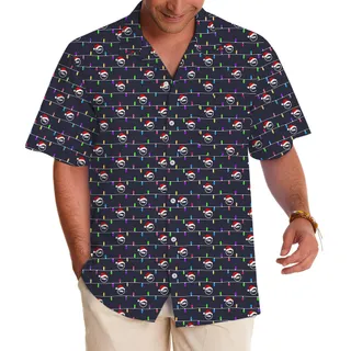 Custom Logo Christmas Patterns Hawaiian Shirt