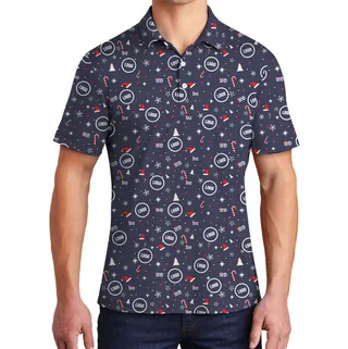 Custom Logo Polo Shirt Theme Christmas