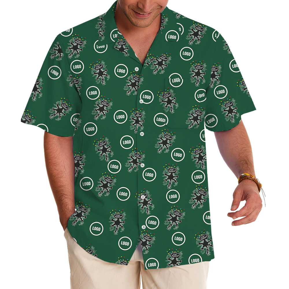 Funny Fried Pussy Cat Custom Logo Christmas Hawaiian Shirt - variant image 1
