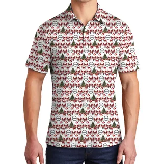 Funny Custom Logo Christmas Santa Polo Shirt