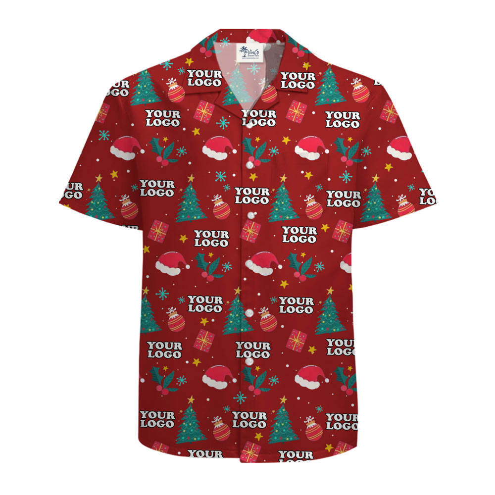[Live Preview] Christmas Gifts And Decorations Custom Logo Hawaiian Shirt
