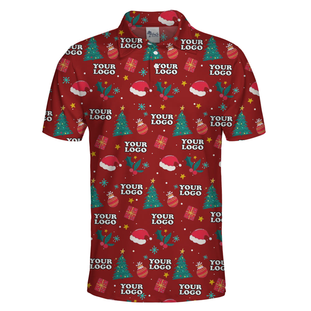 [Live Preview] Christmas Gifts And Decorations Polo Custom Logo Shirt