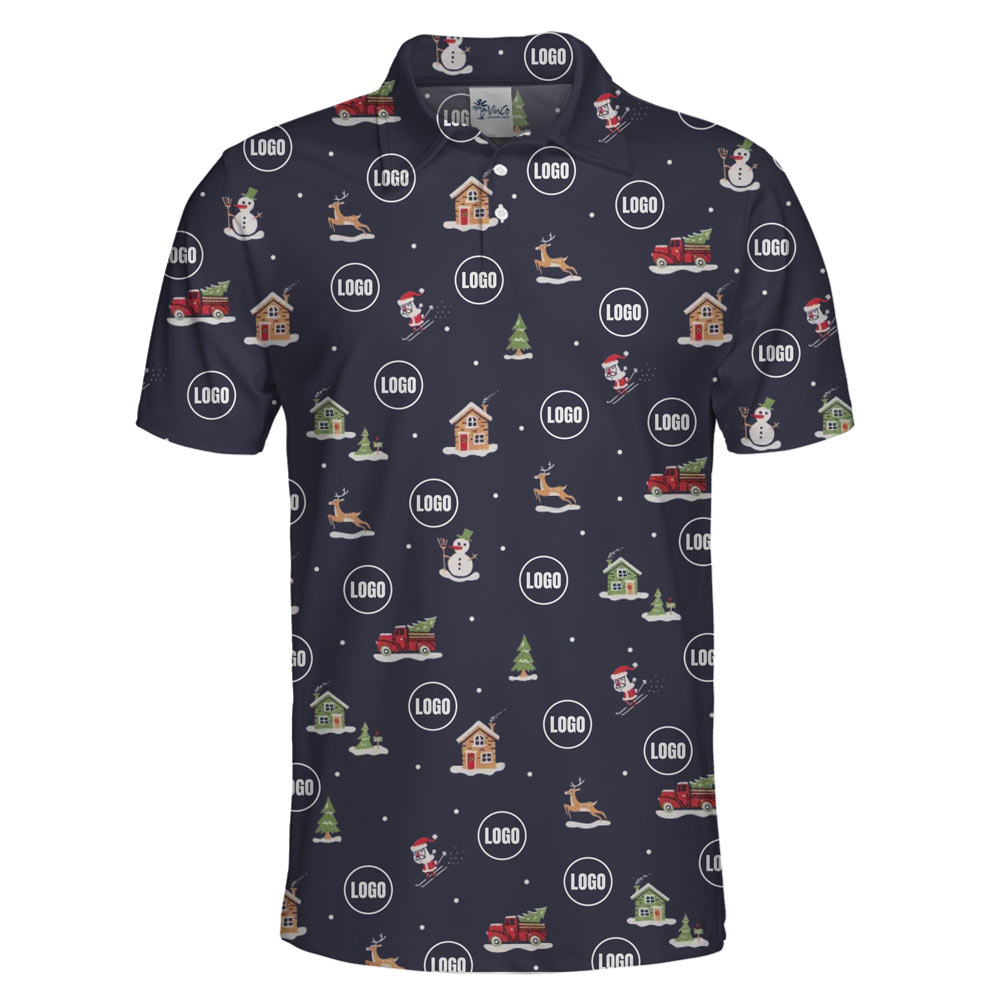 [Live Preview] Warm Air Polo Shirt Christmas Custom Logo