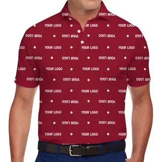 [Live Preview] Minimalist Custom Logo Christmas Snow Polo Shirt
