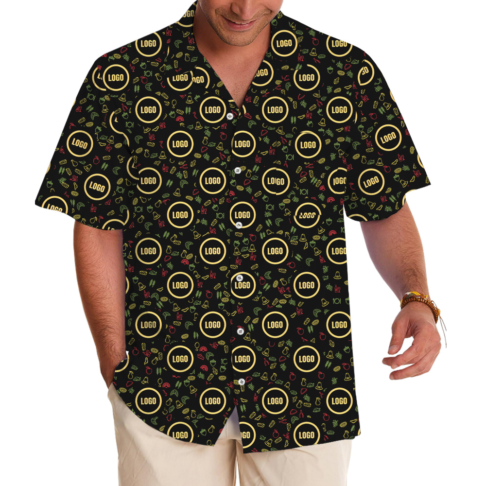 Grateful Season Thanksgiving Custom Logo Hawaiian Shirt - variant image 1