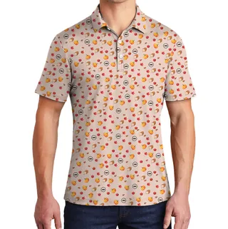 Custom Logo Thanksgiving Leaf And Meal Polo Shirt