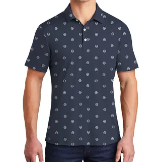 Custom Multiple Small Logo Polo Shirt