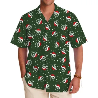 [Logo + Color] Custom Logo Hawaiian Shirt Theme Christmas