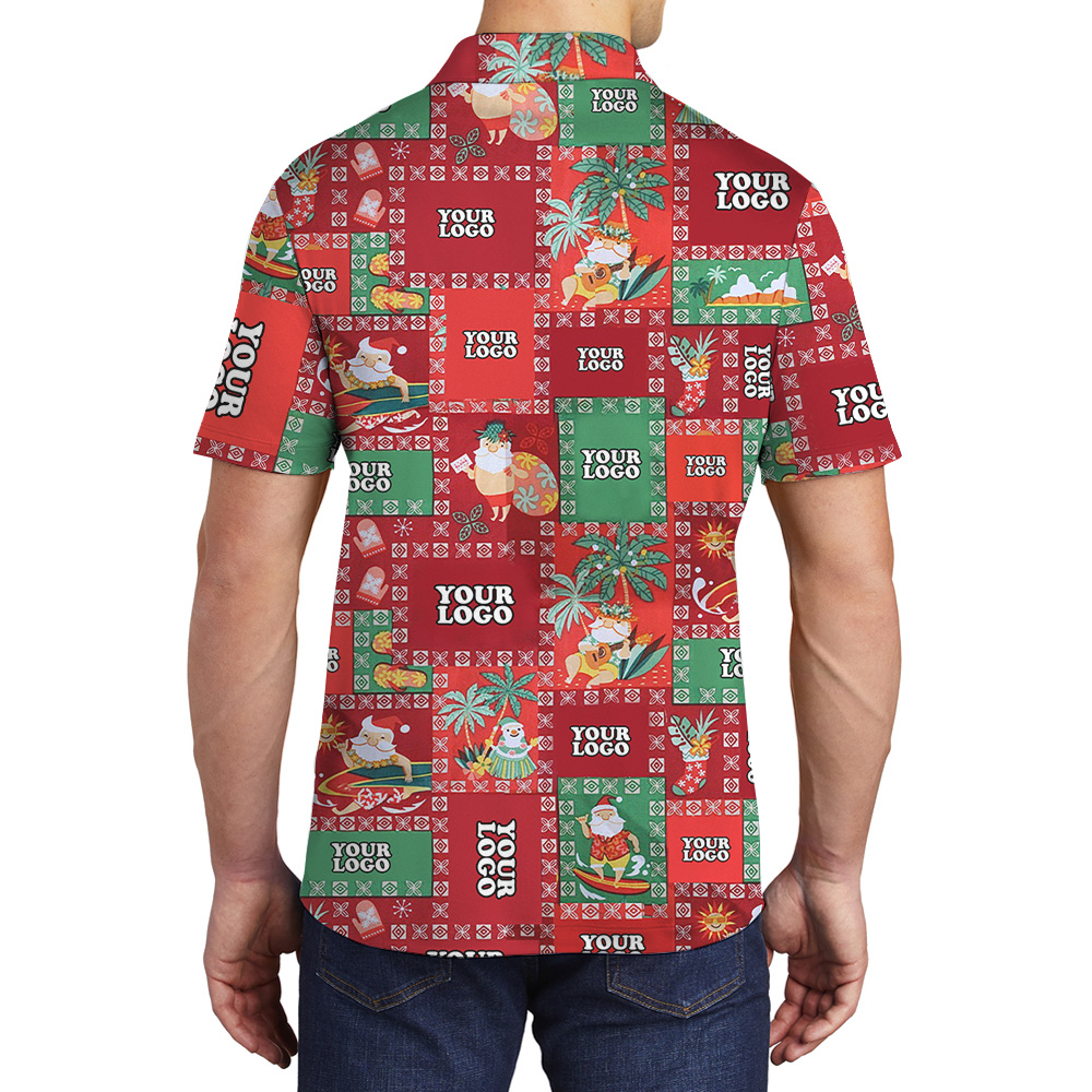 Polo Shirt Christmas Island Holiday Custom Logo